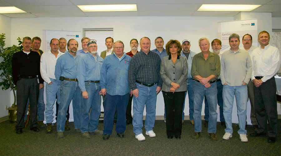 Good team with a lot of experience: Hennecke Inc.'s staff