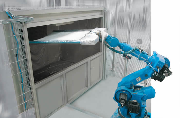 Efficient sandwich handling also in mass production applications: robot with gripper system