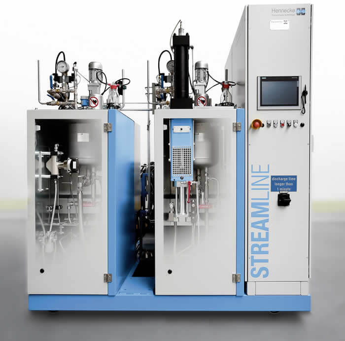 Optimised for the metered addition of abrasive colour pigments: STREAMLINE with integrated HT30evo piston-metering device